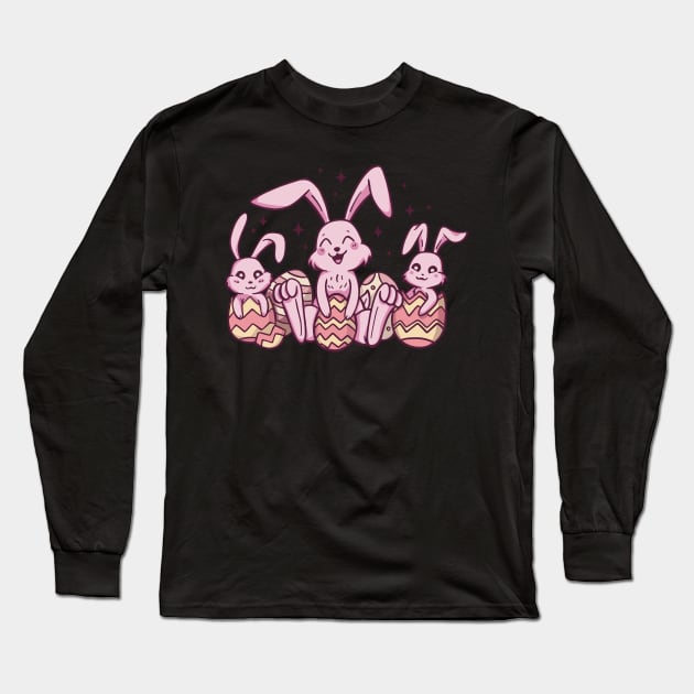 easter, rabbit, easter festival, easter present, easter bunny, easter eggs, april easter, look for easter eggs Long Sleeve T-Shirt by Shadowbyte91